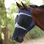 Shires FlyGuard Pro Fine Mesh Earless Fly Mask with Nose - Navy