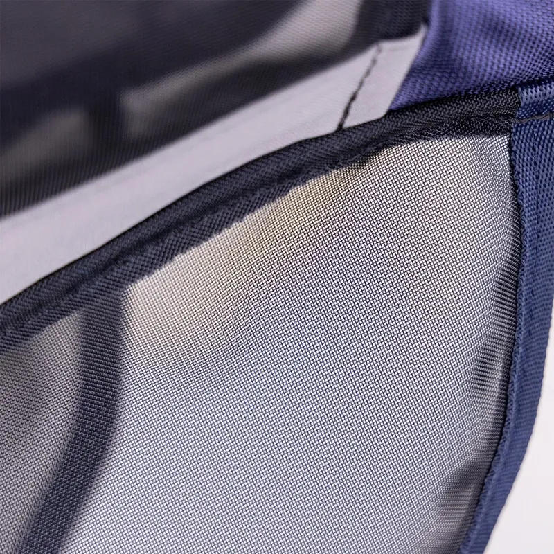 Shires FlyGuard Pro Fine Mesh Earless Fly Mask with Nose - Navy-3