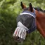 Shires FlyGuard Pro Fine Mesh Earless Fly Mask with Nose Fringe - Navy