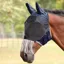 Shires FlyGuard Pro Deluxe Fly Mask with Ears and Nose Fringe - Navy