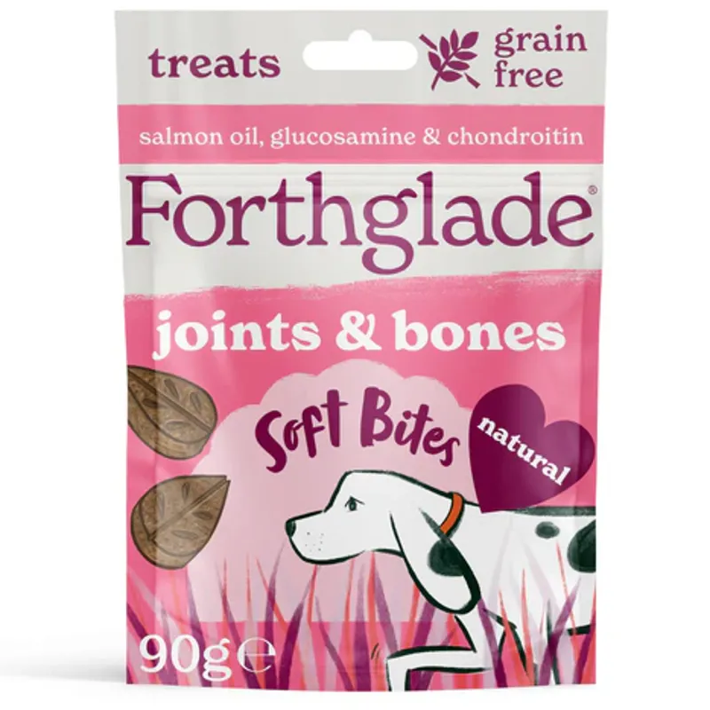 Forthglade Joints and Bones Natural Soft Bite Dog Treats - Salmon