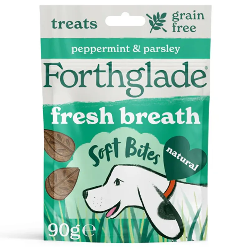 Forthglade Fresh Breath Natural Soft Bite Dog Treats - Peppermint