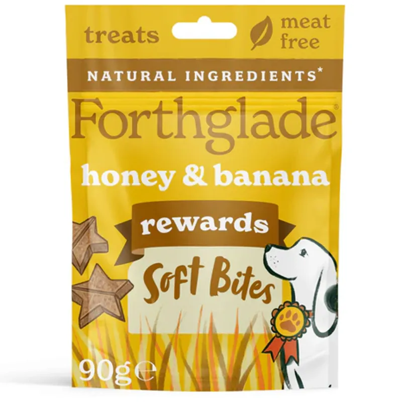 Forthglade Rewards Natural Soft Bite Dog Treats - Honey and Banana