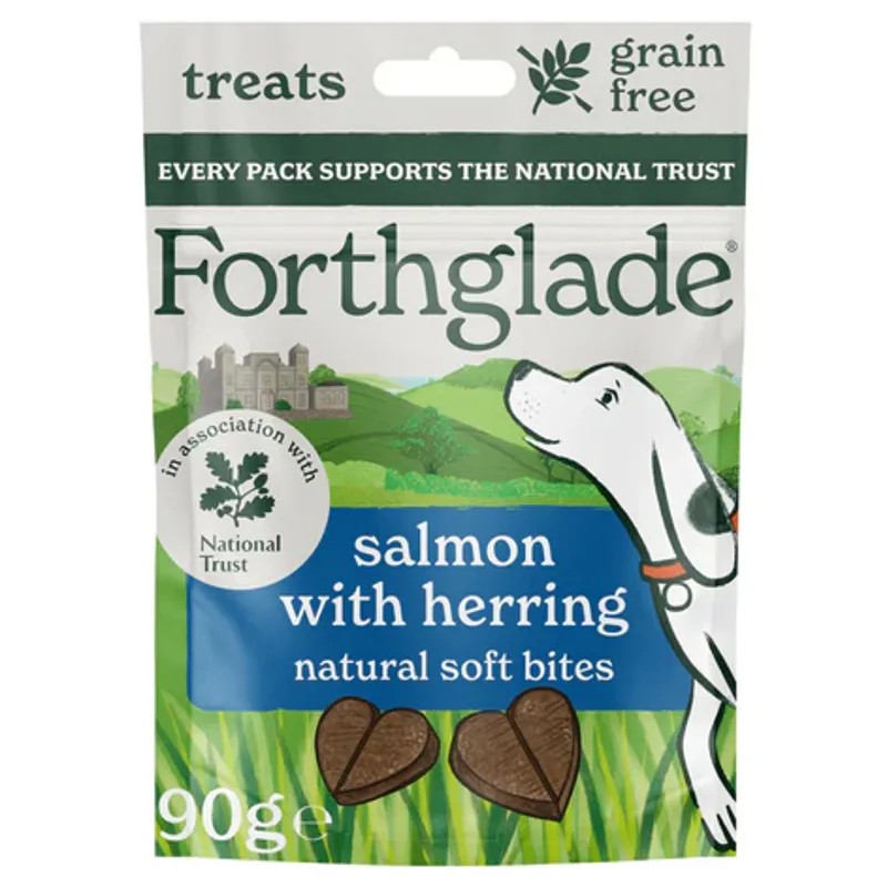 Forthglade National Trust Natural Soft Bite Dog Treats - Salmon