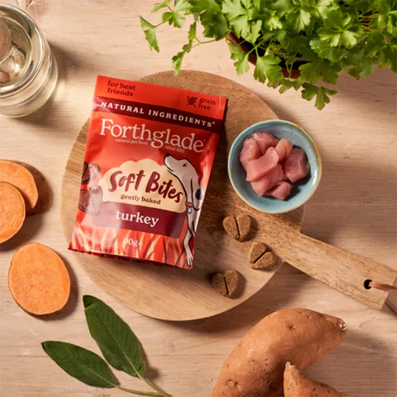 Forthglade Natural Soft Bite Dog Treats - Turkey-1