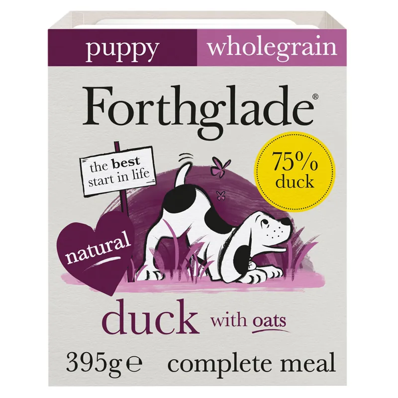 Forthglade Complete Meal Wholegrain Wet Dog Food Puppy Duck