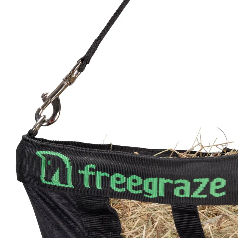 FreeGraze Deluxe Front Web Hay Bag - Black-6