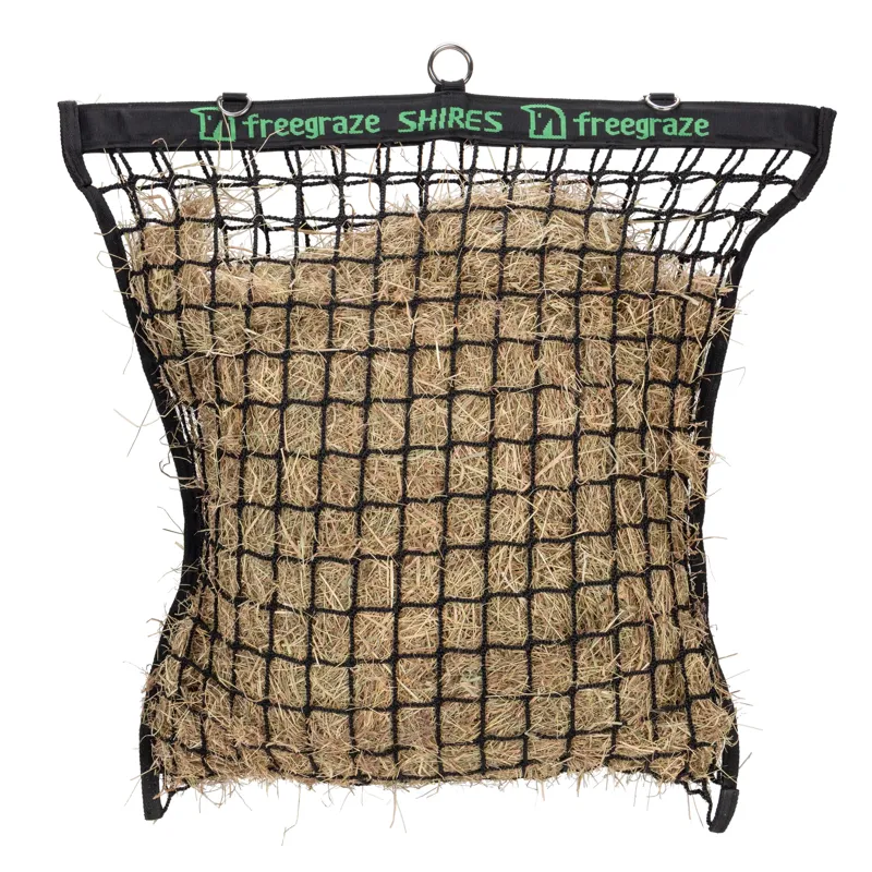 FreeGraze Deluxe Hay Net - Black