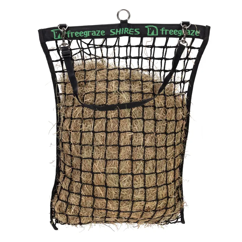 FreeGraze Deluxe Hay Net - Black-2