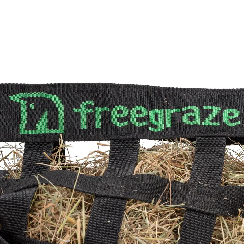 FreeGraze Slow Feed Web Hay Bag - Black-3