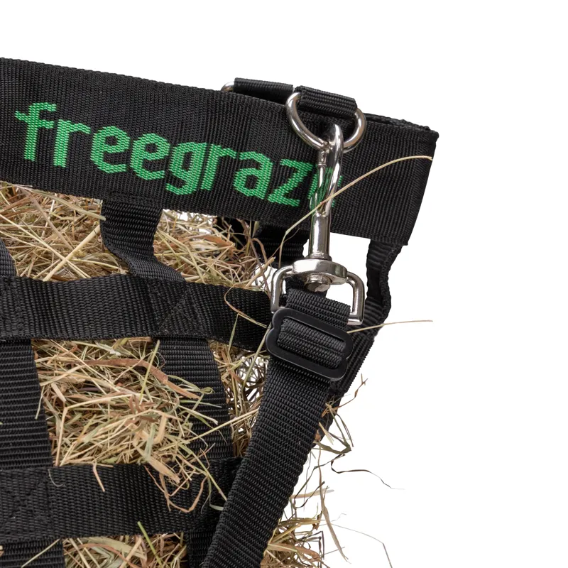 FreeGraze Slow Feed Web Hay Bag - Black-5