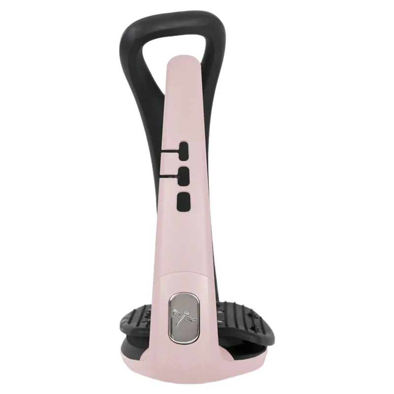 Freejump SoftUp Pro Stirrups - Black/Powder Pink-2