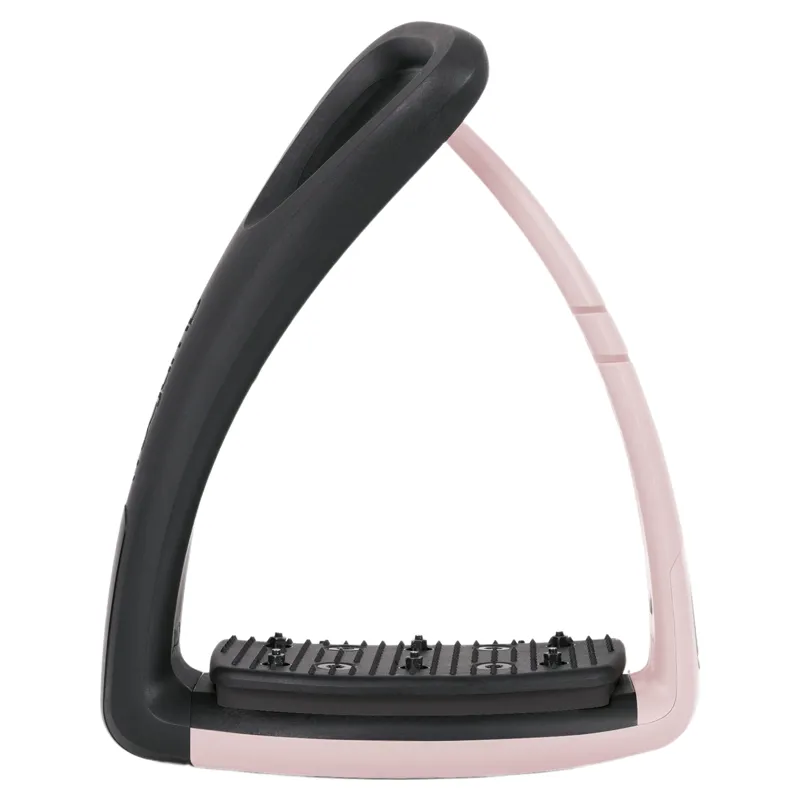 Freejump SoftUp Pro Stirrups - Black/Powder Pink-1