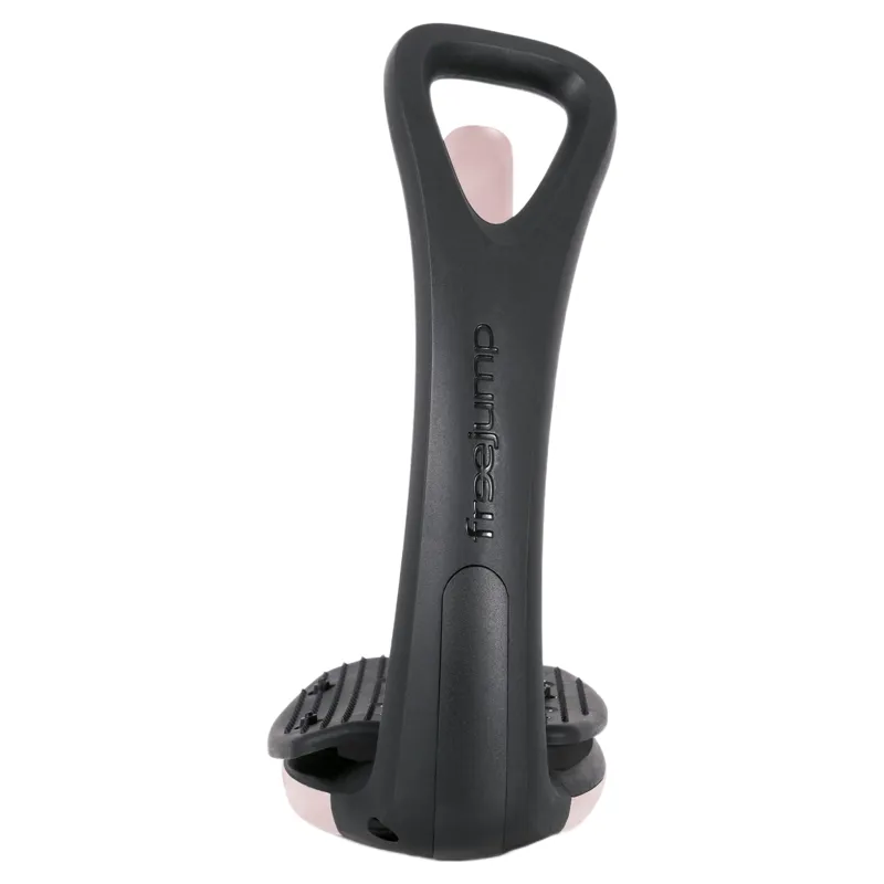 Freejump SoftUp Pro Stirrups - Black/Powder Pink-3