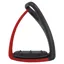 Freejump SoftUp Pro Stirrups -  Black/Hot Pepper Red