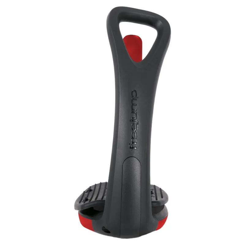 Freejump SoftUp Pro Stirrups -  Black/Hot Pepper Red-5