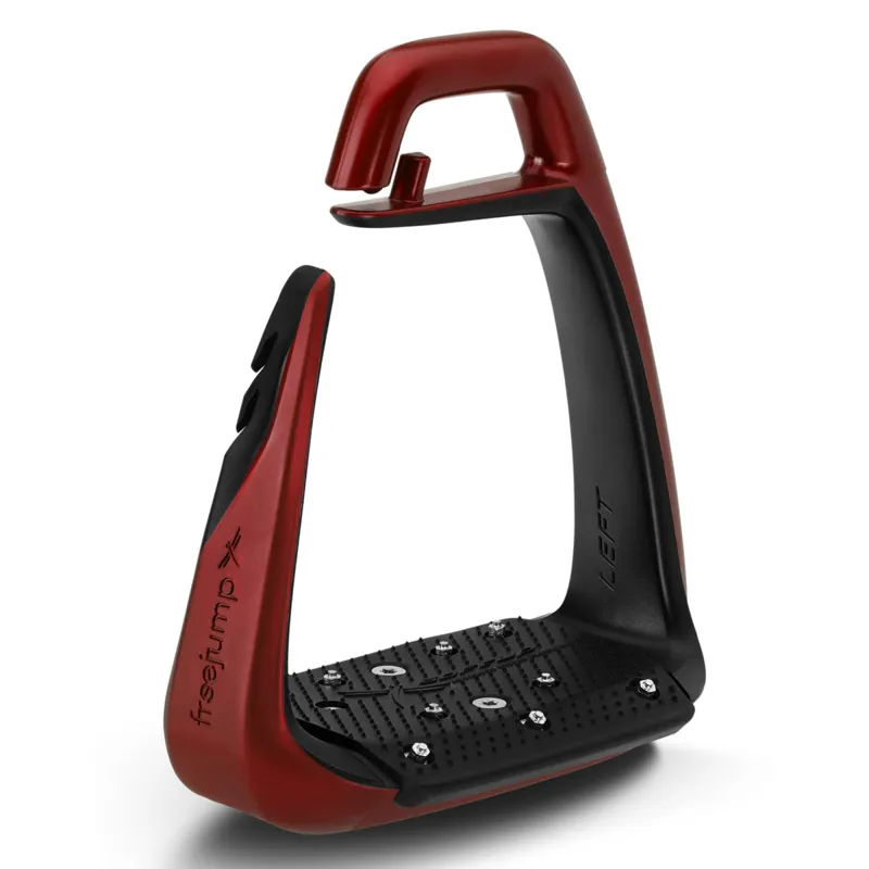Freejump SoftUp Classic+ Stirrups - Pearl Red/Black