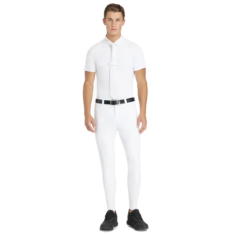 LeMieux Sports Full Grip Competition Mens Breeches - White-2