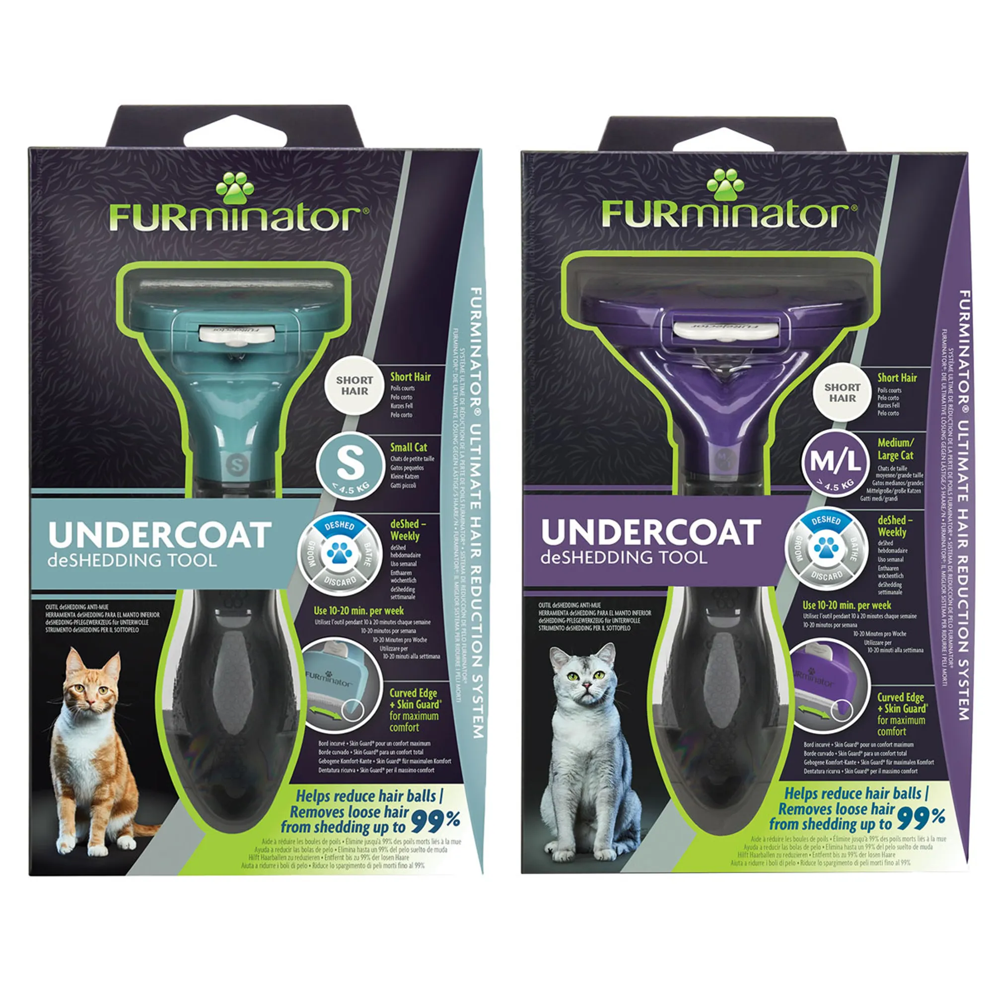 FURminator Deshedding Tool for Short-Haired Cats