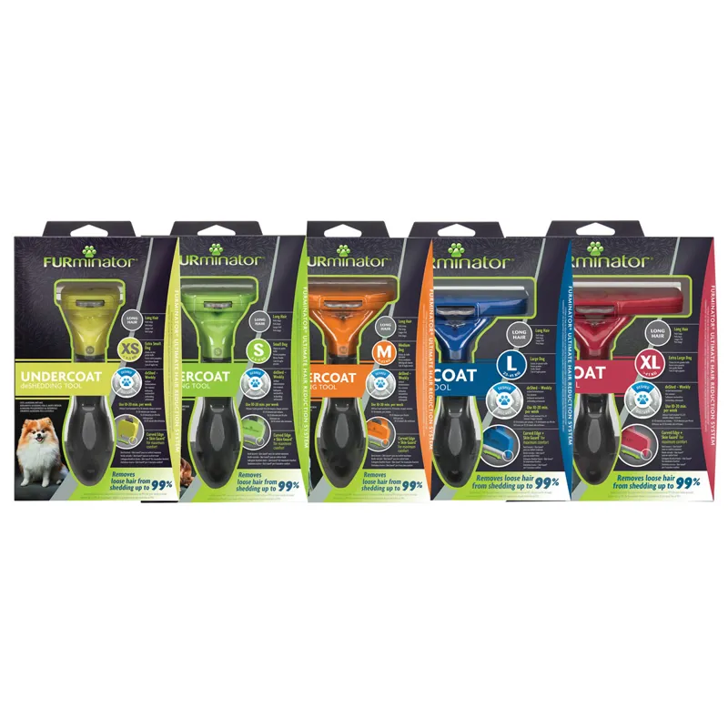 FURminator Deshedding Tool for Long-Haired Dogs