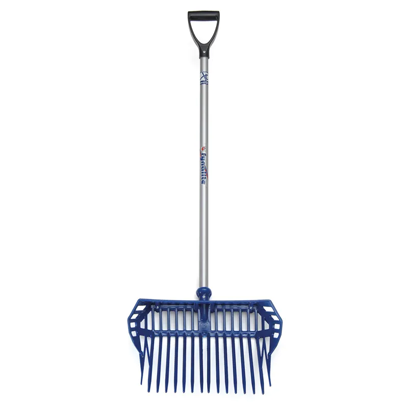 Fynalite D-Handle Shavings Fork with Cage - Navy