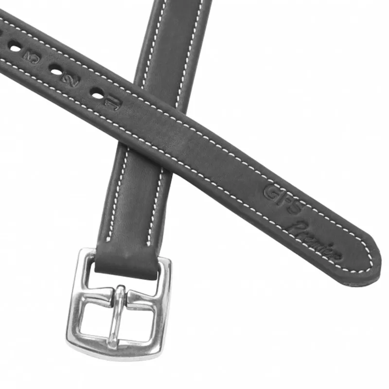 GFS Premier Stirrup Leathers - Black