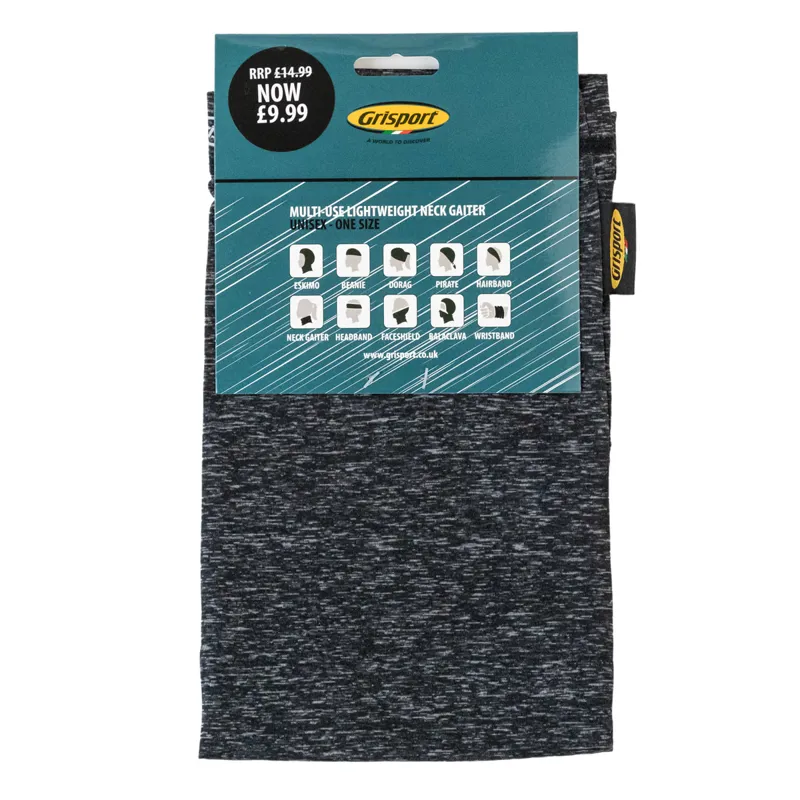 Grisport Multi-Use Lightweight Neck Gaiter - Grey