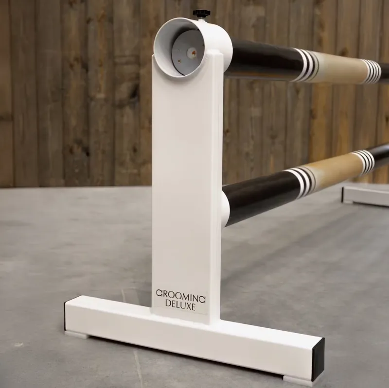 Grooming Deluxe Aluminium T Cavaletti Set of 2 - White-2