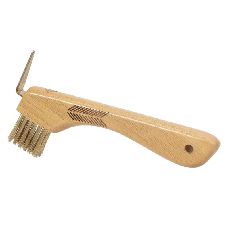 Grooming Deluxe Hoof Pick with Metal Bristles