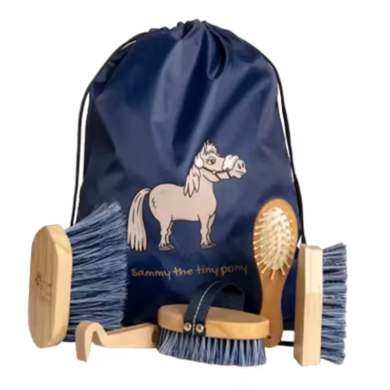 Grooming Deluxe Sammy Junior Brush Bag Set - Navy