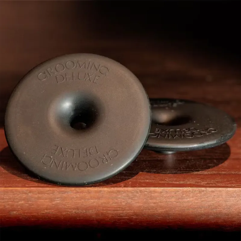 Grooming Deluxe Silicone Bit Rings 2 Pair - Black-2