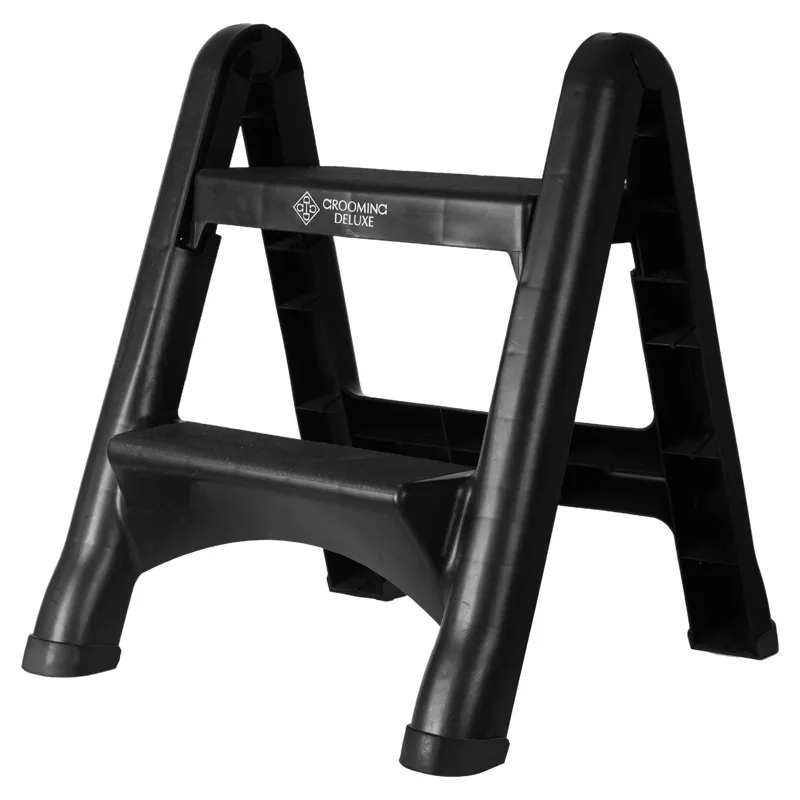 Grooming Deluxe Foldable Steps - Black