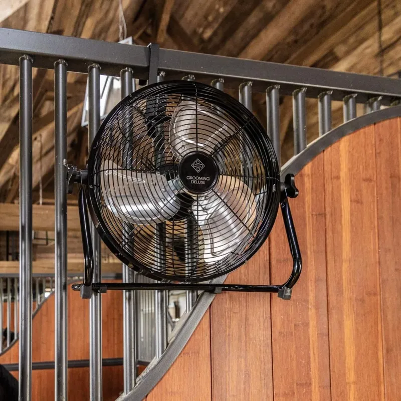 Grooming Deluxe Wireless Fan with Battery and Charger - Black-5