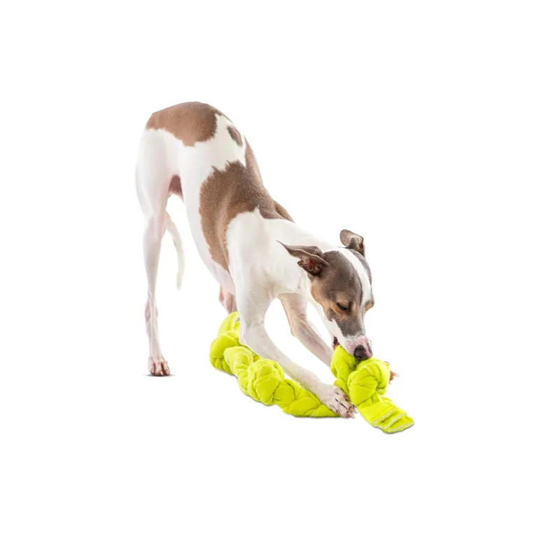 GURU Figure 8 Squeaking Tennis Snuffle Rope Dog Toy-1