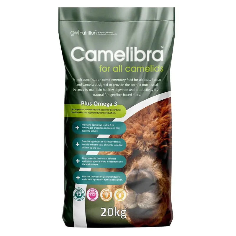 Camelibra Alpaca Llama and Camel Food - 20kg