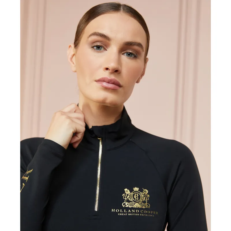 Holland Cooper Long Sleeve Ladies Base Layer Black