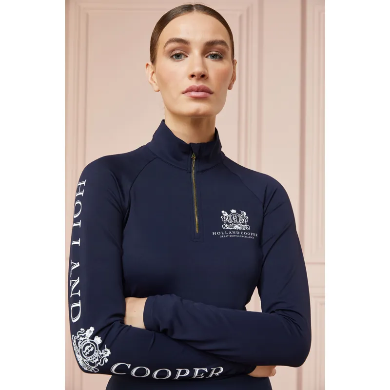 Holland Cooper Long Sleeve Ladies Base Layer - Ink Navy-4