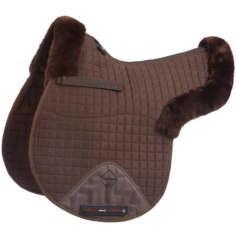 LeMieux Merino+ Half Lined GP Numnah - Brown/Brown