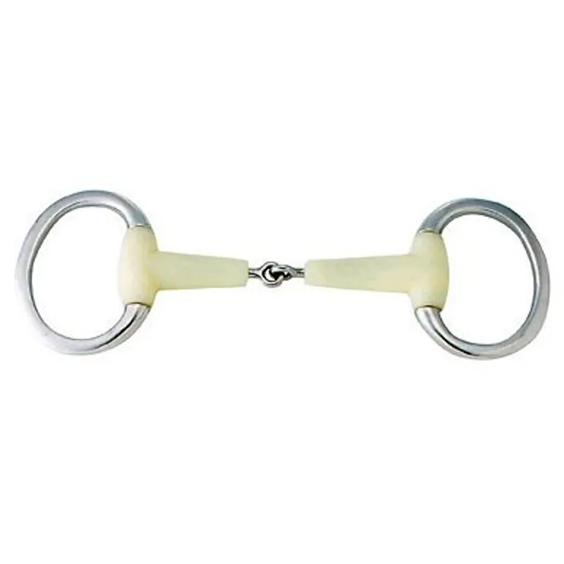 Happy Mouth HB2935 Jointed Flat Ring Eggbutt Bit