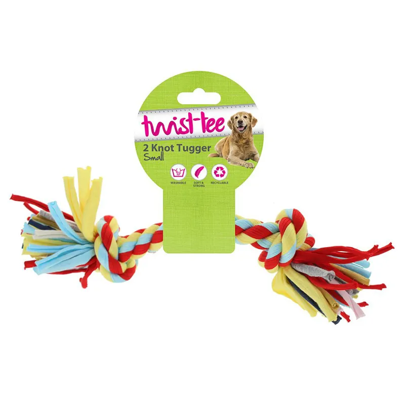Happy Pet Twist-Tee 2 Knot Tugger Dog Toy-1