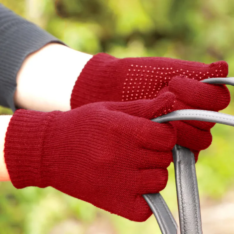 Harlequin Magic Junior Riding Gloves - Red