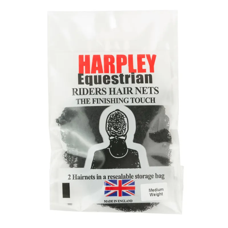 Harpley Equestrian Hairnet 2 Pack - Black-1