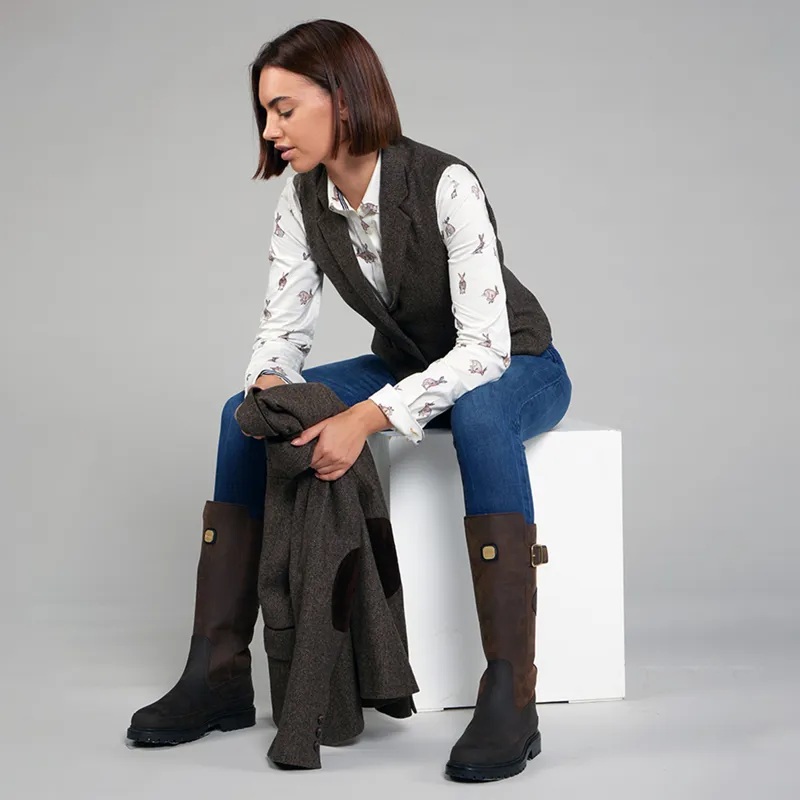 Toggi Harrow Ladies Waistcoat - Russet Tweed-6