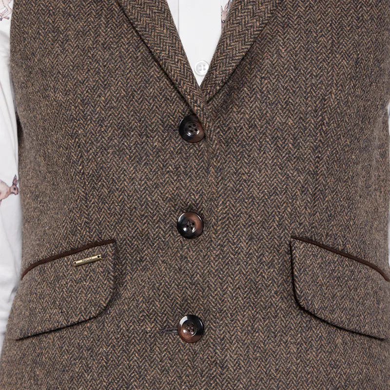 Toggi Harrow Ladies Waistcoat - Russet Tweed-8