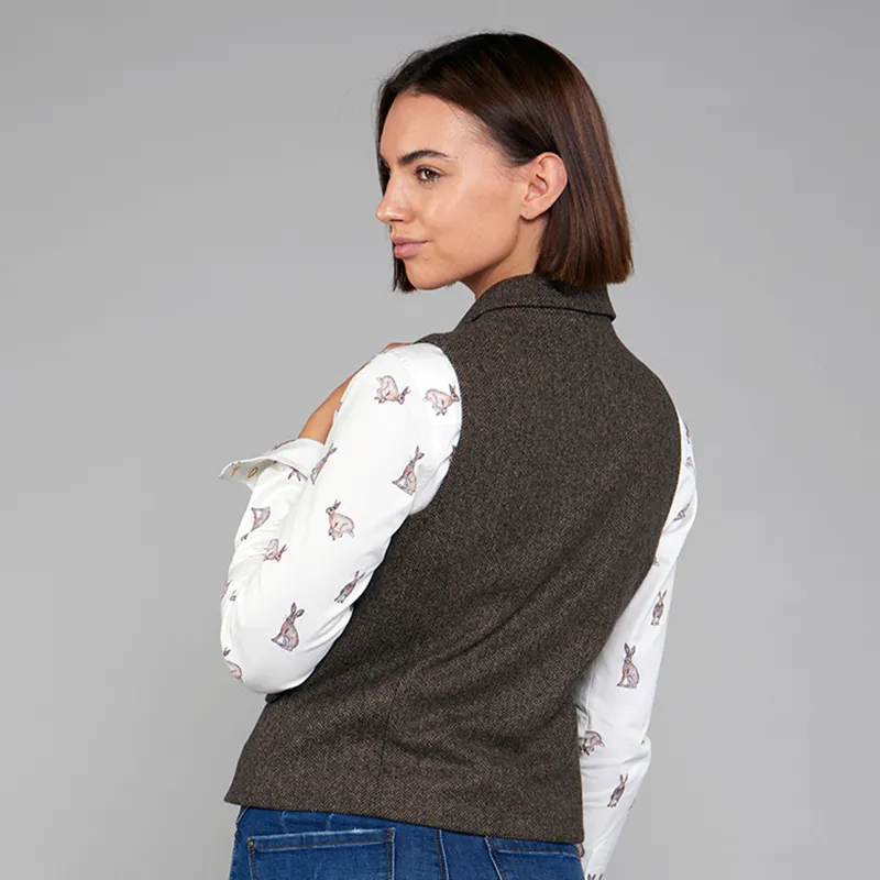 Toggi Harrow Ladies Waistcoat - Russet Tweed-4