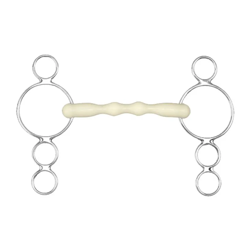 Happy Mouth HB2450 Mullen Continental 3 Ring Dutch Gag Bit