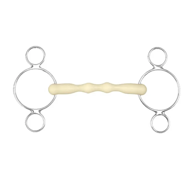 Happy Mouth HB2455 Mullen Continental 2 Ring Dutch Gag Bit