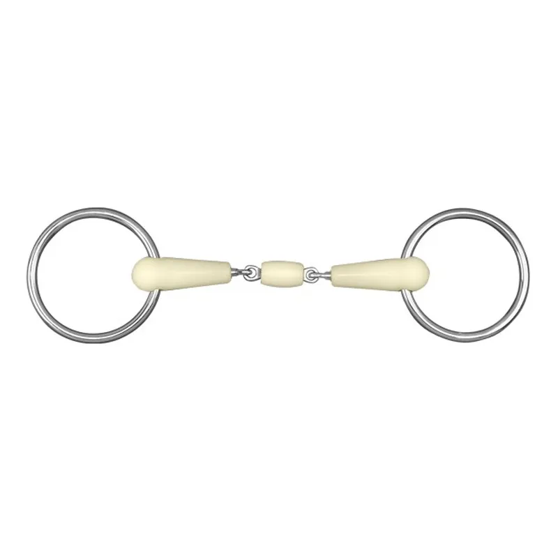Happy Mouth HB2801 Double Jointed Loose Ring Snaffle Bit