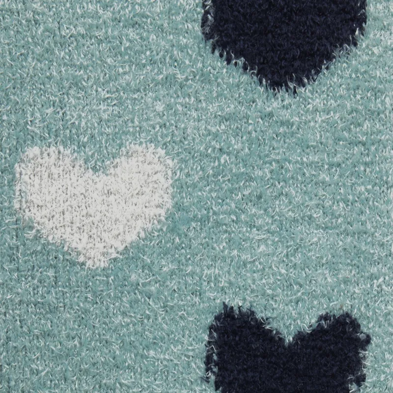 LeMieux Heart Fluffies Adults Socks - Aloe-3