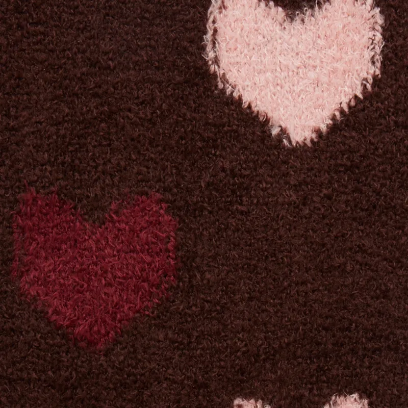 LeMieux Heart Fluffies Adults Socks - Bramble-4